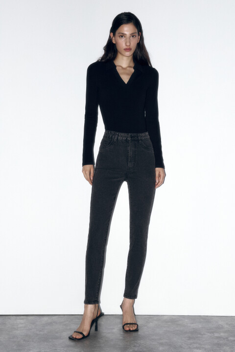

Джинсы skinny fit облегающие с высокой посадкой, Серый, Джинсы skinny fit облегающие с высокой посадкой