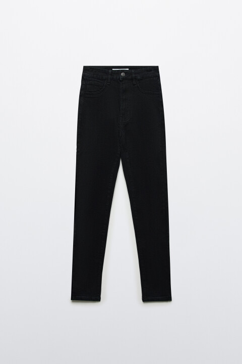 

Джинсы облегающие с высокой посадкой, Черный, Джинсы облегающие с высокой посадкой