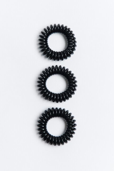 

Набор резинок-спиралек для волос (3 штуки), Черный, Набор резинок-спиралек для волос (3 штуки)