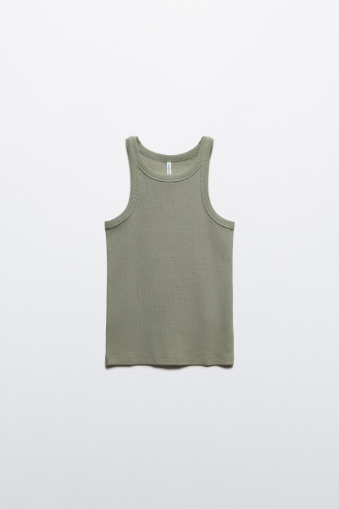 Майка TANKTOP облегающая в рубчик
