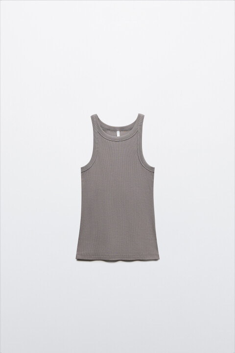 Майка TANKTOP облегающая в рубчик