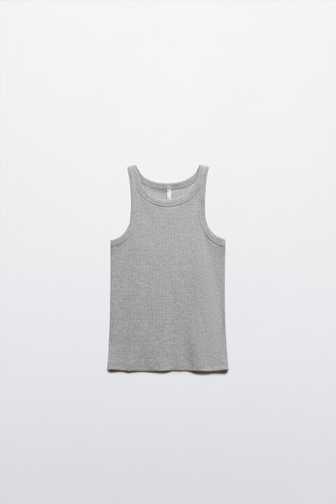 Майка TANKTOP облегающая в рубчик