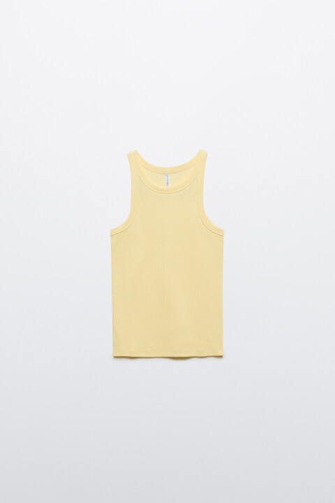 

Майка TANKTOP облегающая в рубчик, Коричневый, Майка TANKTOP облегающая в рубчик