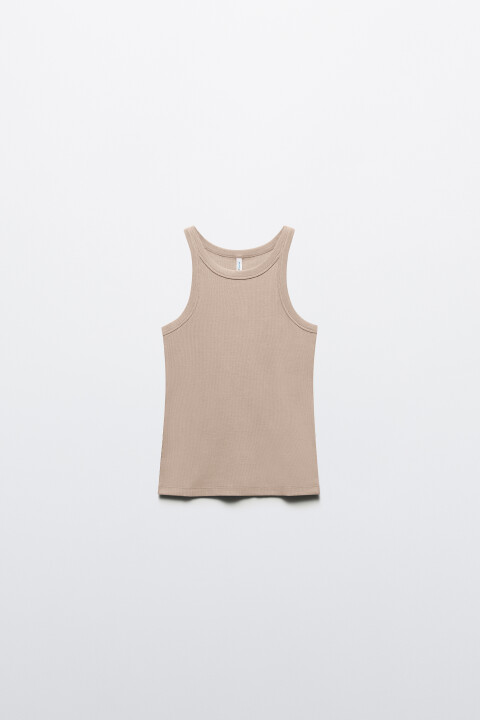 Майка TANKTOP облегающая в рубчик