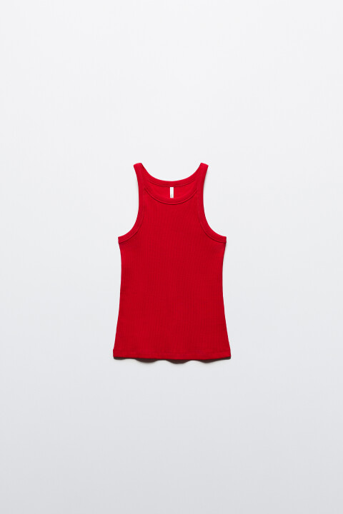 Майка TANKTOP облегающая в рубчик