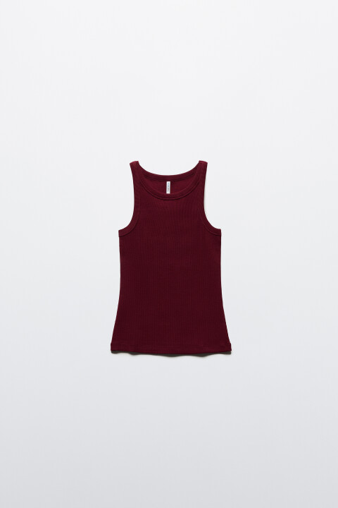 Майка TANKTOP облегающая в рубчик