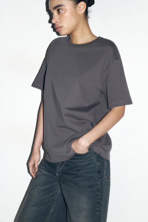 

Футболка TBIG оверсайз базовая, Серый, Футболка TBIG оверсайз базовая