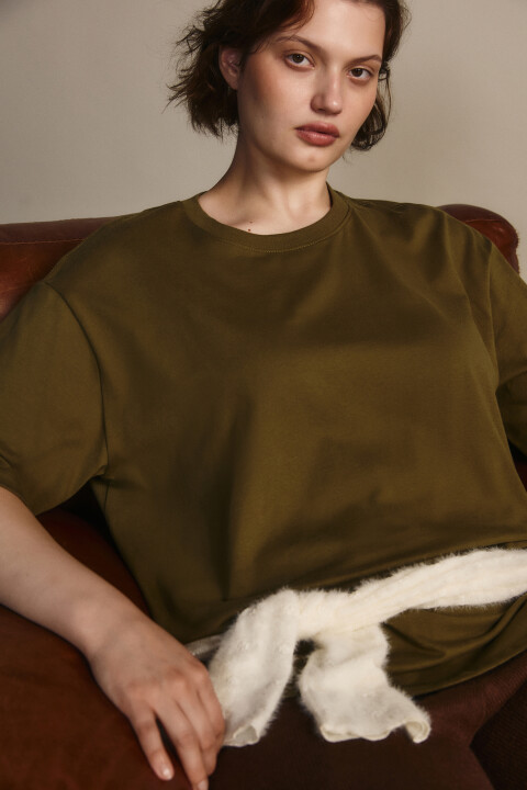 

Футболка TBIG оверсайз базовая, Зеленый, Футболка TBIG оверсайз базовая