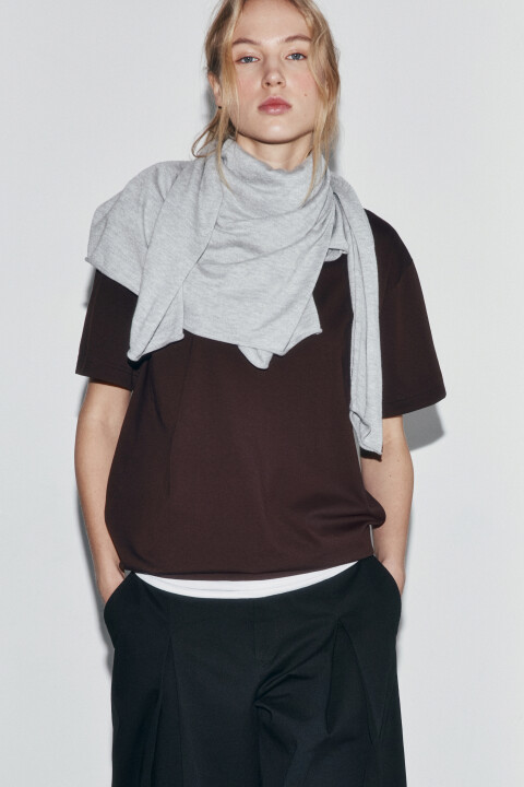 

Футболка oversize базовая, Голубой, Футболка oversize базовая