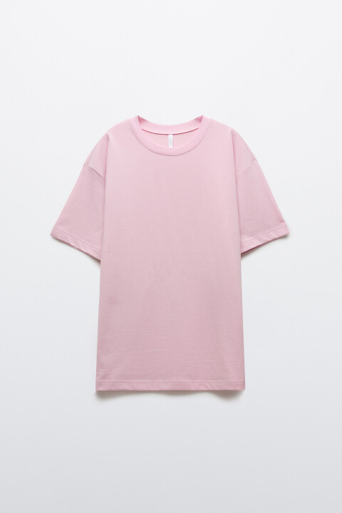 

Футболка oversize базовая, Розовый, Футболка oversize базовая