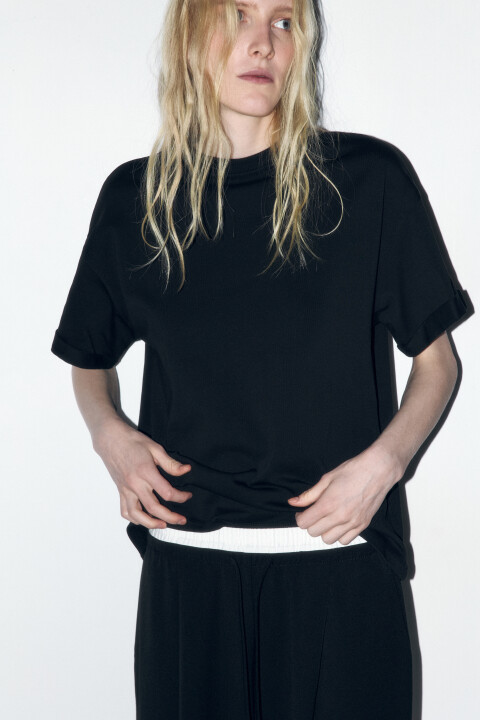 

Футболка TLOOSE свободная хлопковая, Черный, Футболка TLOOSE свободная хлопковая