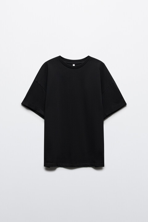 

Футболка свободная хлопковая, Черный, Футболка свободная хлопковая