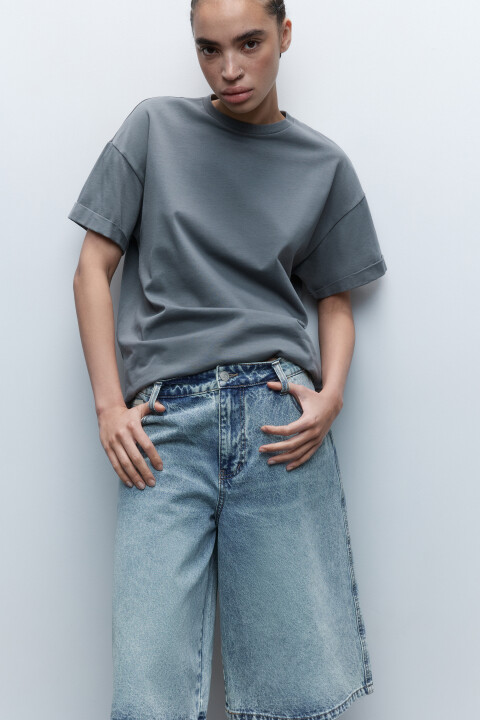 

Футболка TLOOSE свободная хлопковая, Серый, Футболка TLOOSE свободная хлопковая