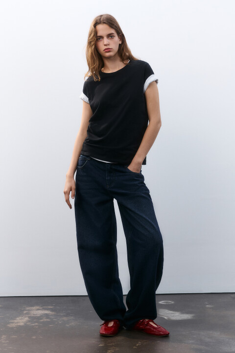 

Футболка базовая из хлопка, Черный, Футболка базовая из хлопка