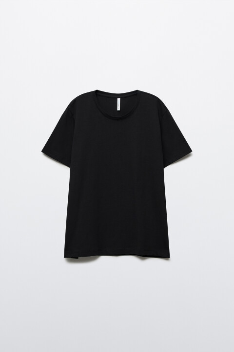 

Футболка базовая из хлопка, Черный, Футболка базовая из хлопка