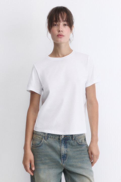 

Футболка TSHIRT базовая из хлопка, Белый, Футболка TSHIRT базовая из хлопка