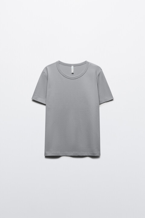 

Футболка TTOP базовая из хлопка, Серый, Футболка TTOP базовая из хлопка