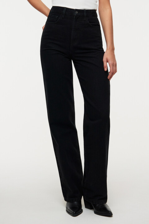 

Джинсы WIDE широкие с высокой посадкой, Черный, Джинсы WIDE широкие с высокой посадкой