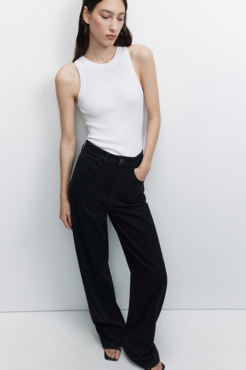 

Джинсы WIDE широкие с высокой посадкой, Черный, Джинсы WIDE широкие с высокой посадкой