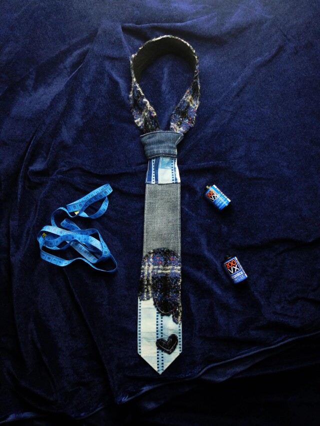 Галстук retroplace cyan tie - CO:CREATE 1