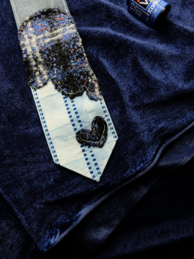 Галстук retroplace cyan tie - CO:CREATE 3