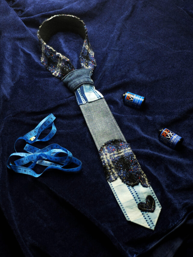 Галстук retroplace cyan tie - CO:CREATE 2