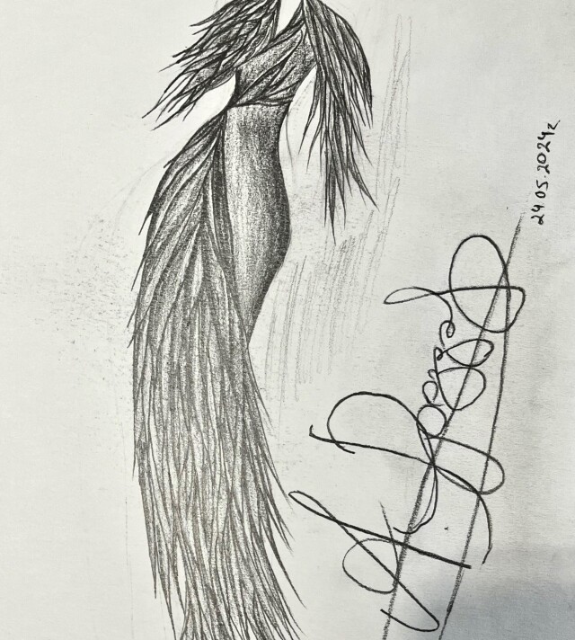 Платье Птица - CO:CREATE