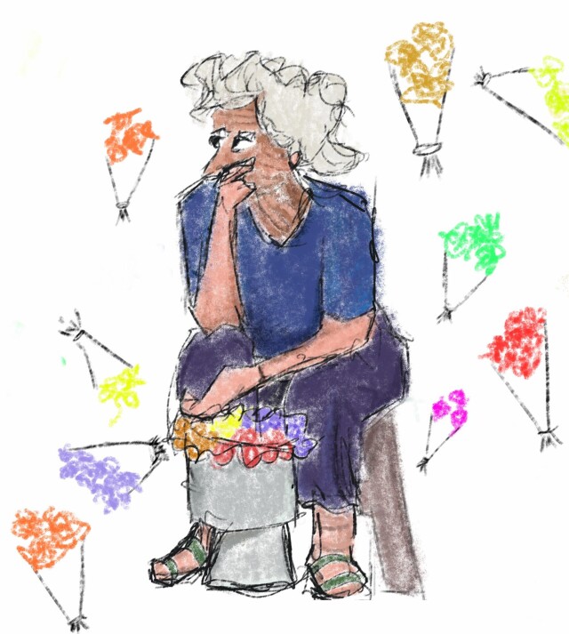 Московские бабушки продающие цветы - CO:CREATE