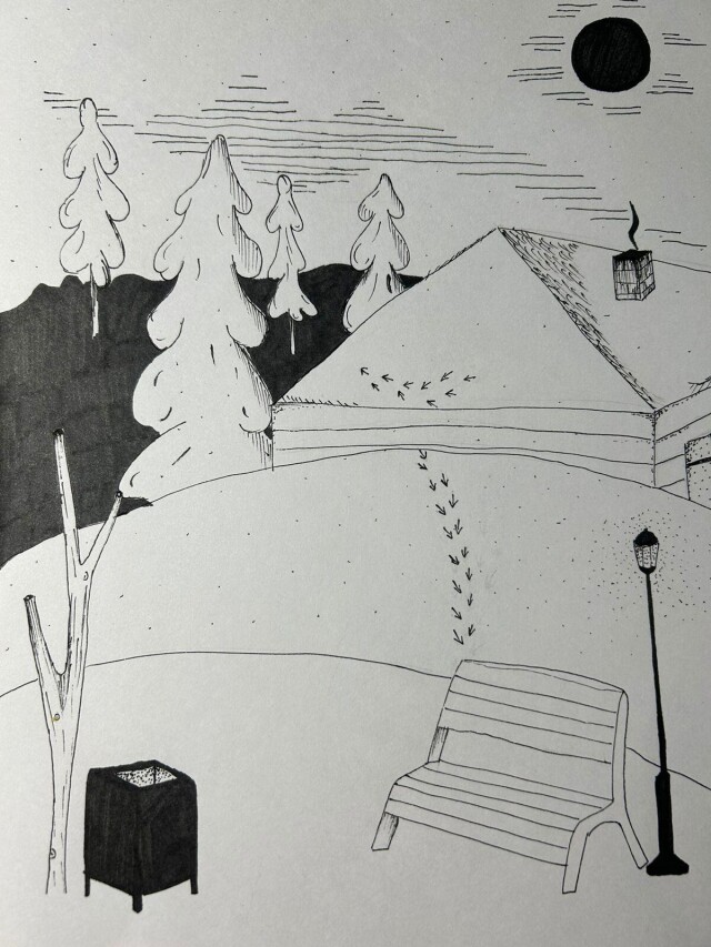 Дом, лавочка, фонарь - CO:CREATE 1