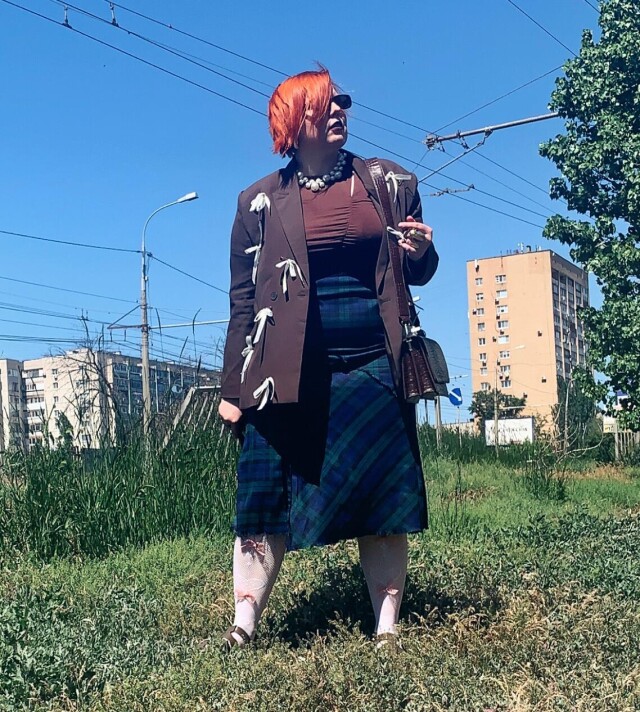 Образ с клетчатой юбкой - CO:CREATE