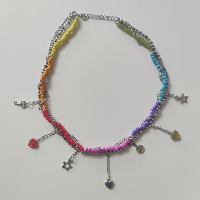 Разноцветное ожерелье ручной работы - CO:CREATE 1