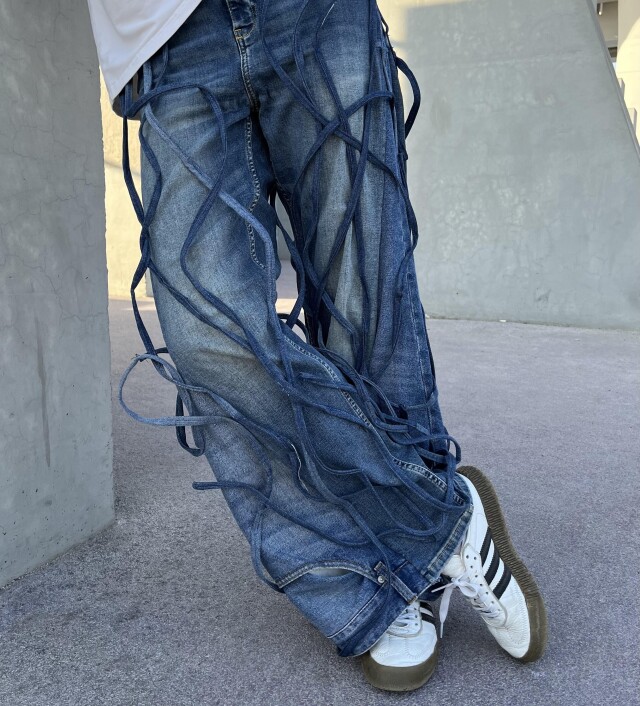 UPCYCLED KNOT JEANS - CO:CREATE 5