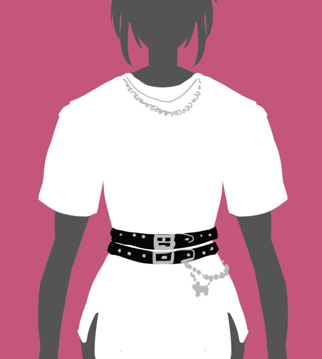 Футболка с вшитыми ремешками из кожзама - CO:CREATE