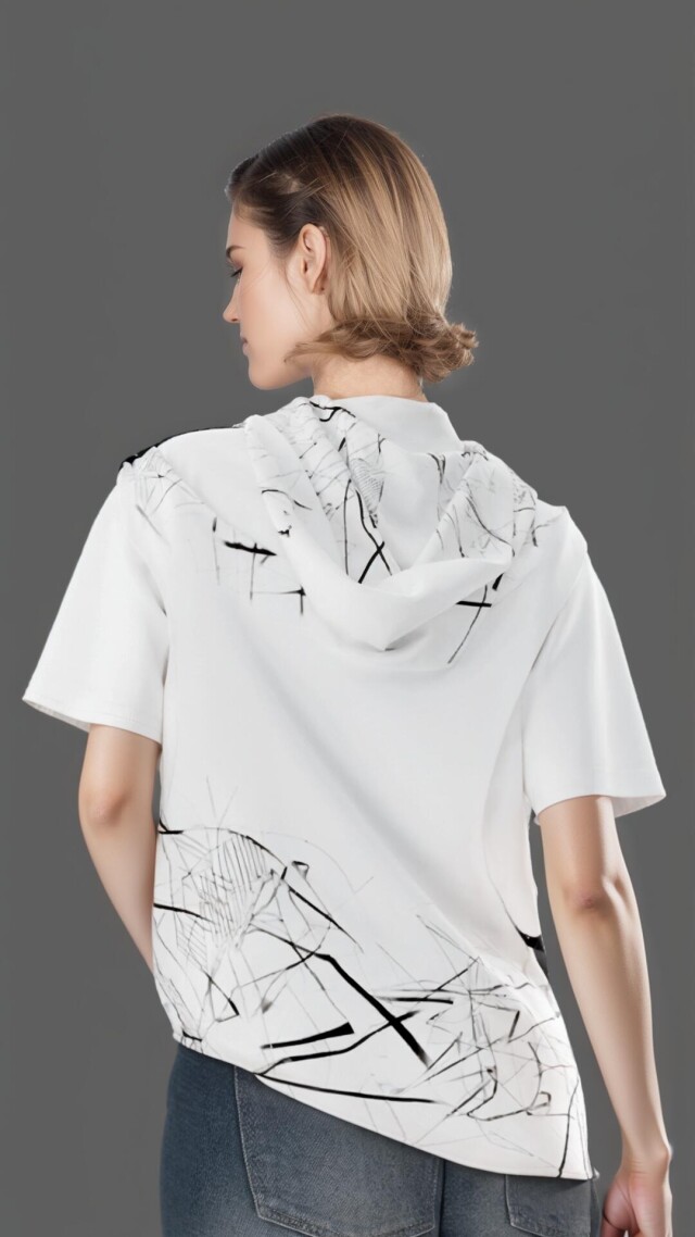 Белая футболка с принтом - CO:CREATE 2