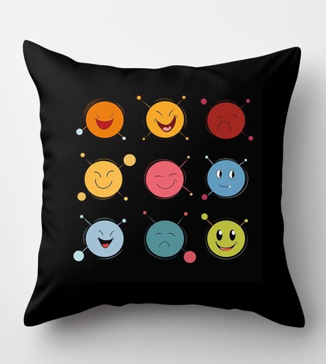 Подушки с веселыми атомами - CO:CREATE