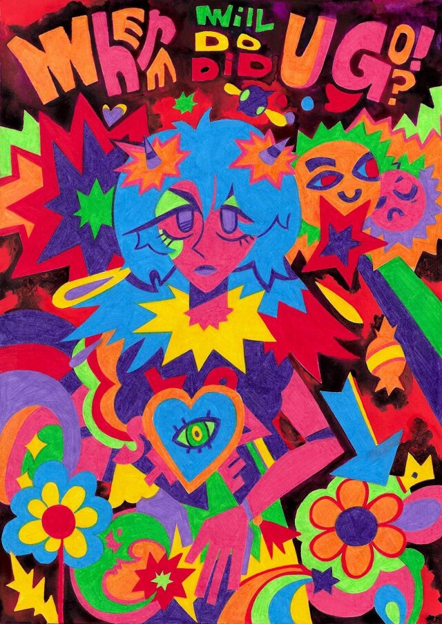 Психоделические акварельные и карандашные работы - CO:CREATE 1