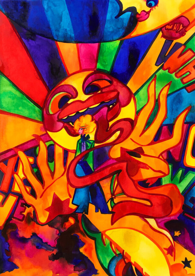 Психоделические акварельные и карандашные работы - CO:CREATE 8