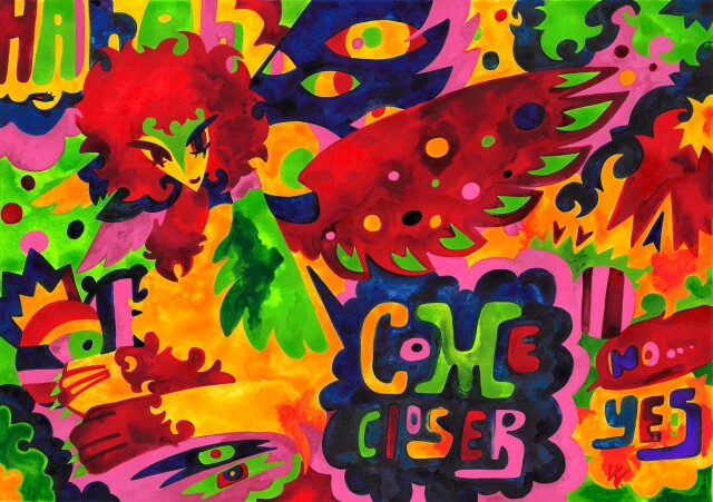 Психоделические акварельные и карандашные работы - CO:CREATE 3