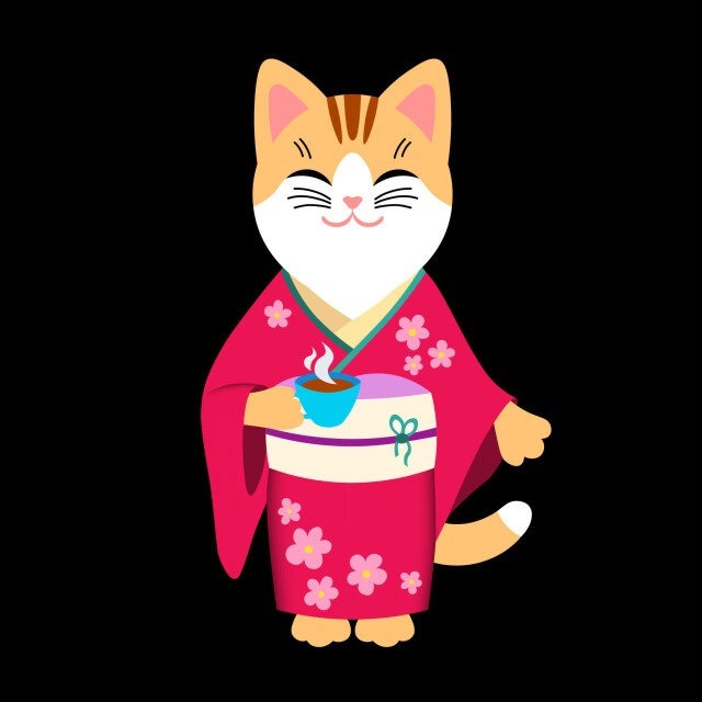Котик в кимоно - CO:CREATE