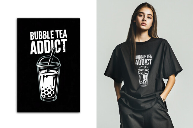 Bubble Tea Addict T-shirt - CO:CREATE 1