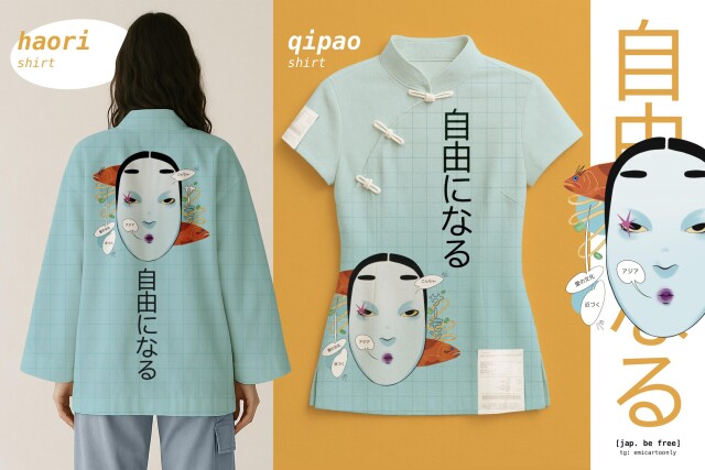 Japanese theatrical mask - CO:CREATE