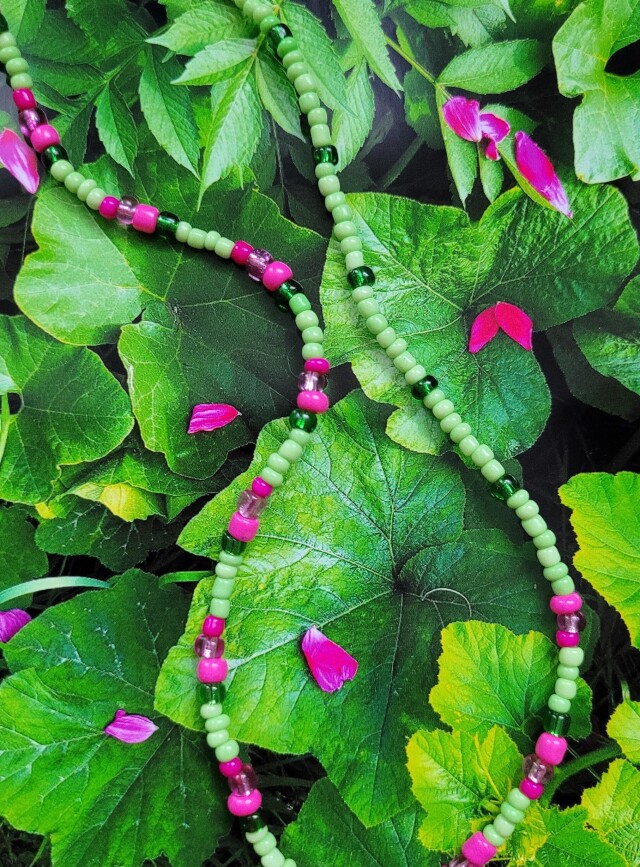 Летние чокеры из бисера с натуральными камнями - CO:CREATE 3