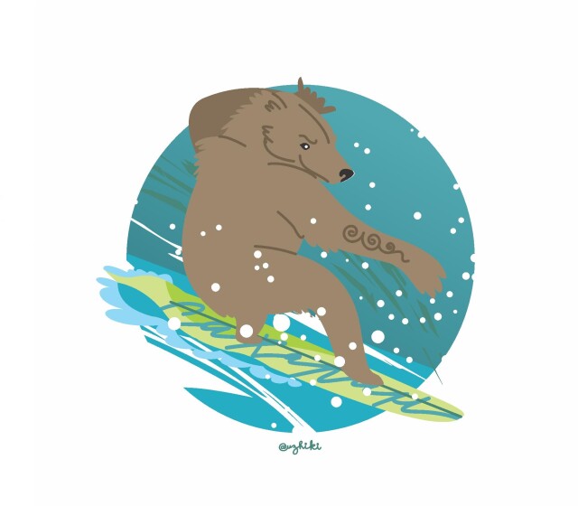 Медведь серфер - CO:CREATE 1