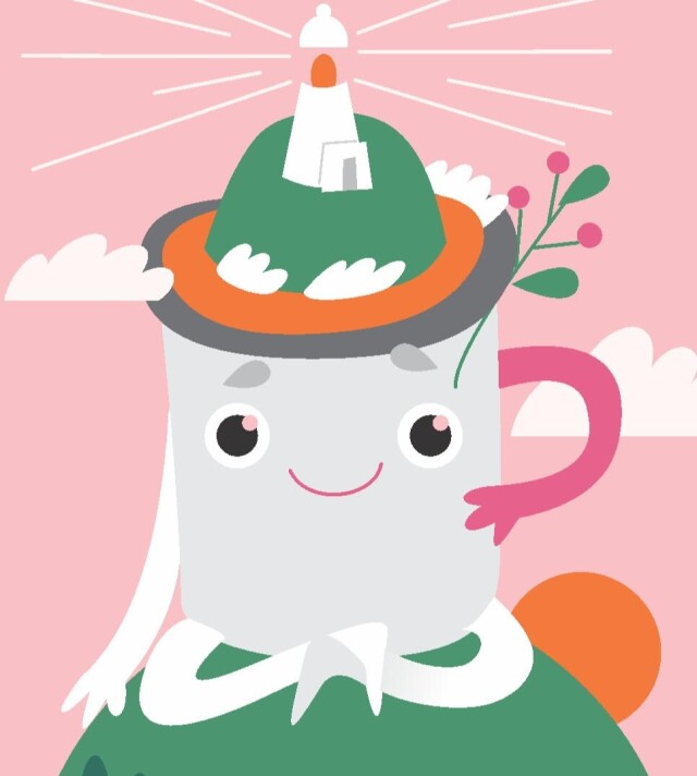 Кружка на острове с маяком - CO:CREATE