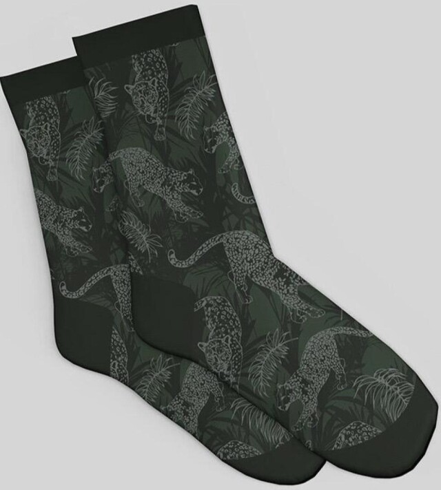 Бесшовный векторный узор на текстиль с леопардами - CO:CREATE