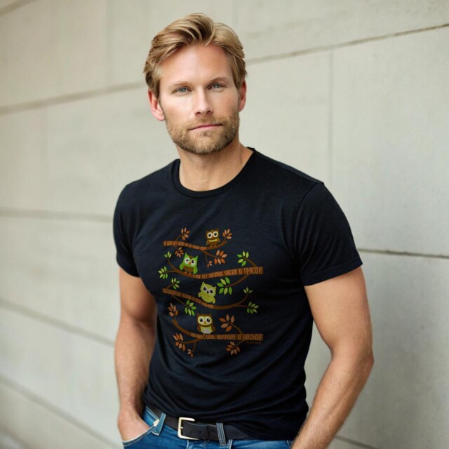 Принт со скороговоркой про сов без усов - CO:CREATE 3