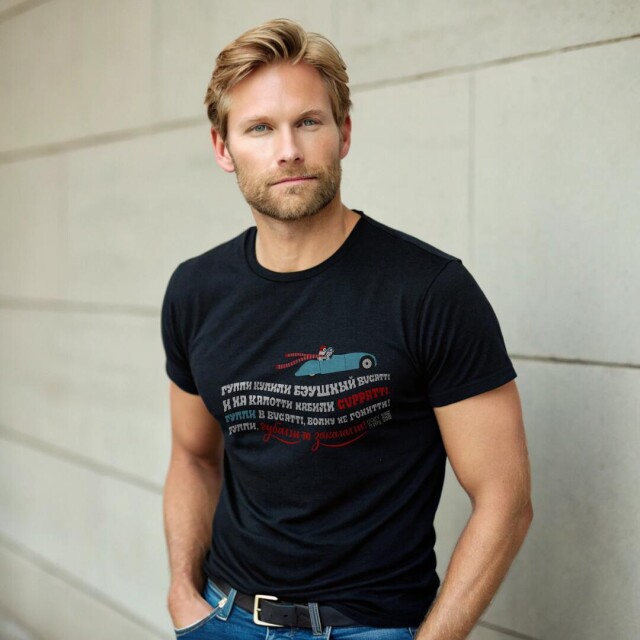 Принт со скороговоркой про гуппи в Bugatti - CO:CREATE 6