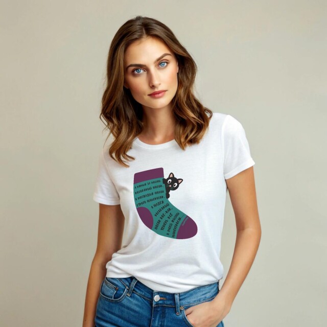 Принт со скороговоркой про кособокий носок - CO:CREATE 1