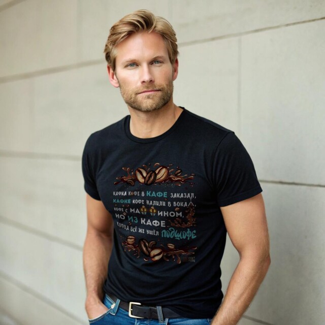 Принт со скороговоркой про Кафку и кофе - CO:CREATE 3