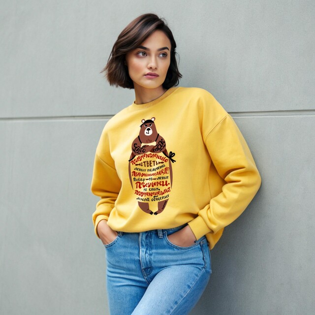 Принт со скороговоркой про пельменемедведя - CO:CREATE 4